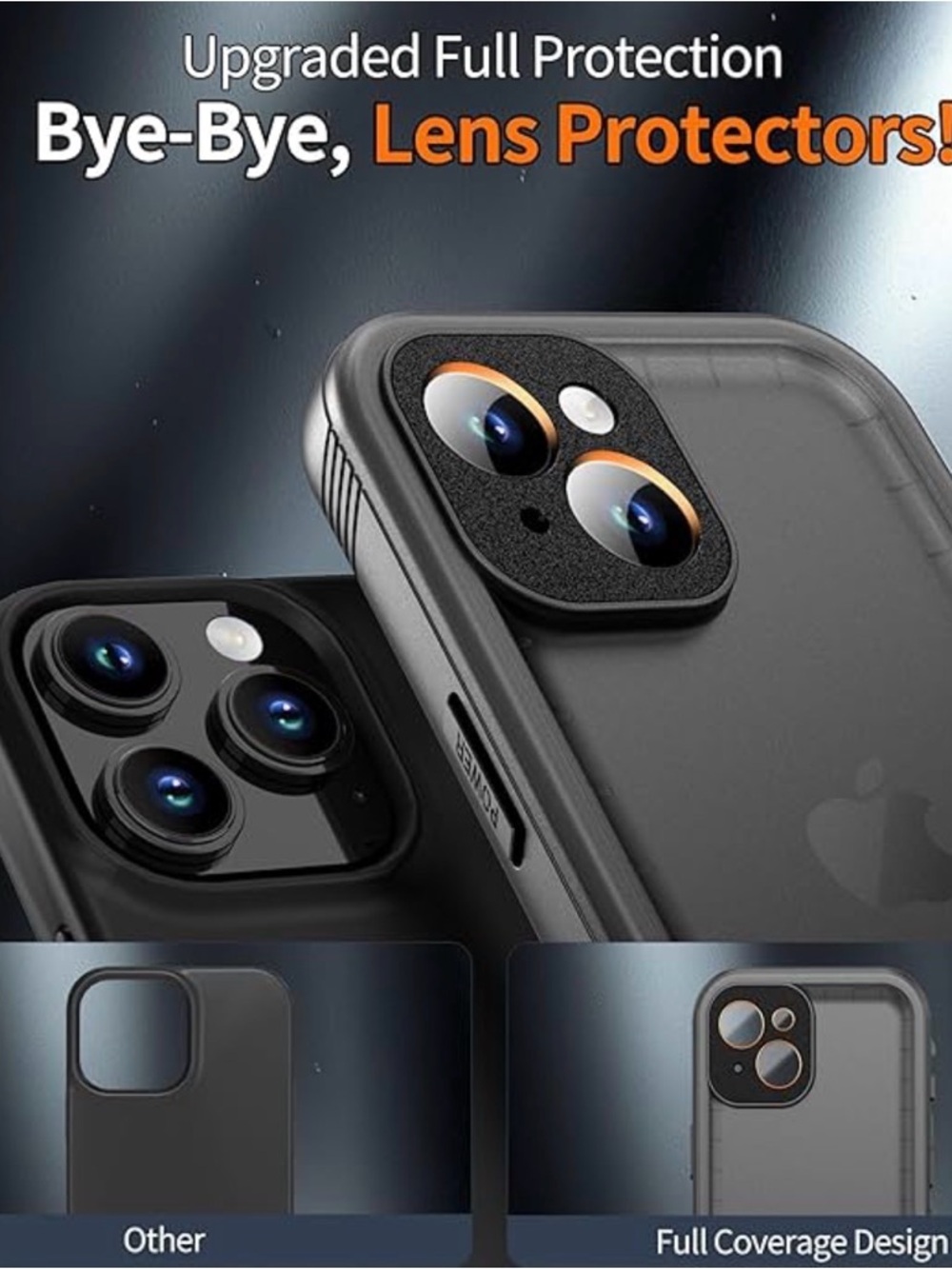 Black Waterproof Phone Case with Detachable Wrist Strap IPhone 13 - Picture 6 of 11